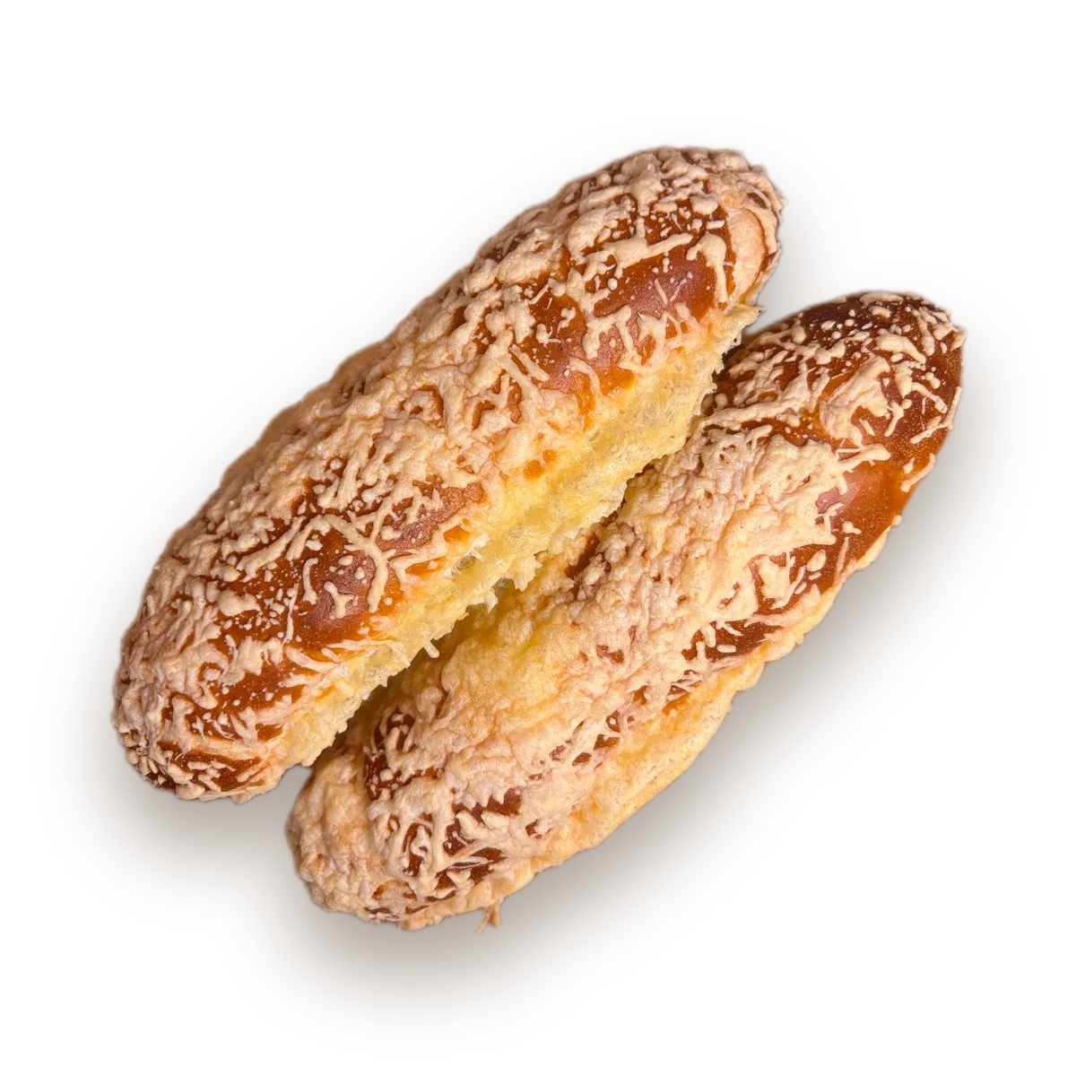 Käsestangerl mit überbackenem Käserand