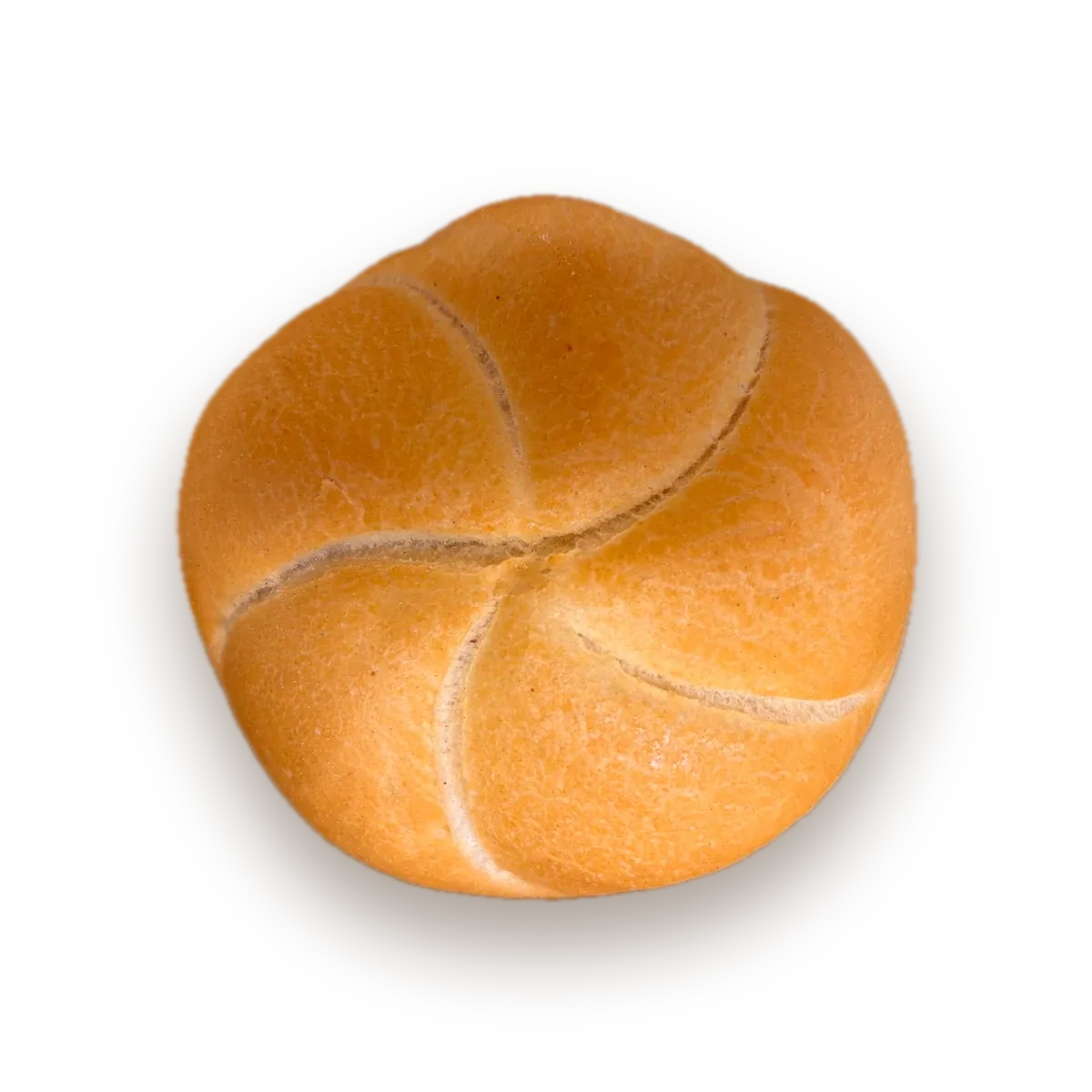 Frisch gebackene Kaisersemmel mit goldbrauner Kruste und ausgeprägtem Sternmuster