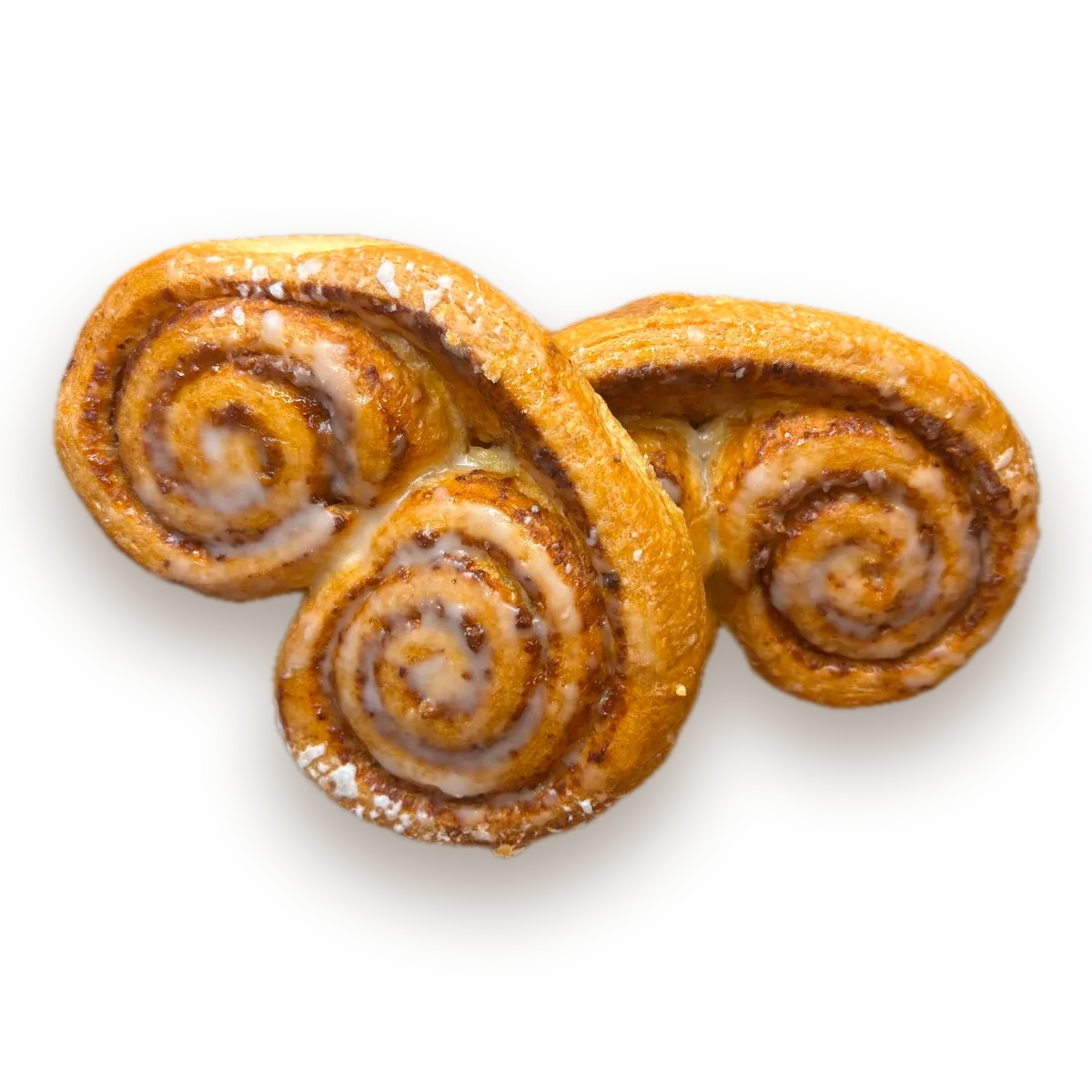 Nussschnecke mit Nussfüllung und Zuckerguss